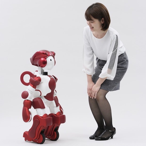 hitachi emiew3 robot cute humanoid customer service