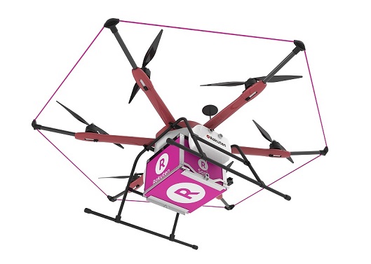 golf rakuten sora raku drone tests delivery service japan