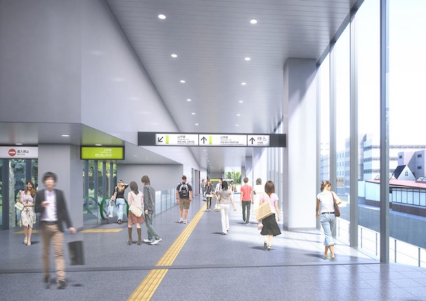 jr harajuku station redesign revamp olympics change glass building