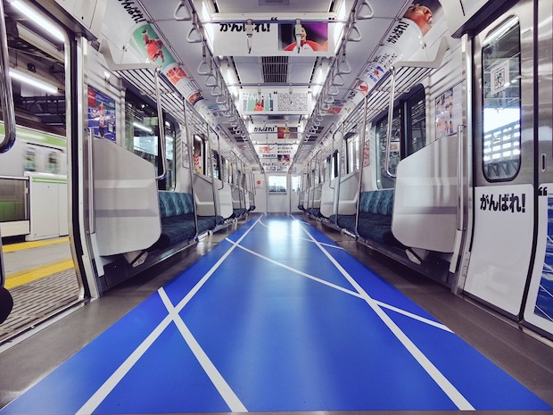 jr yamanote line running tracks rio olympics marketing sponsors train tokyo