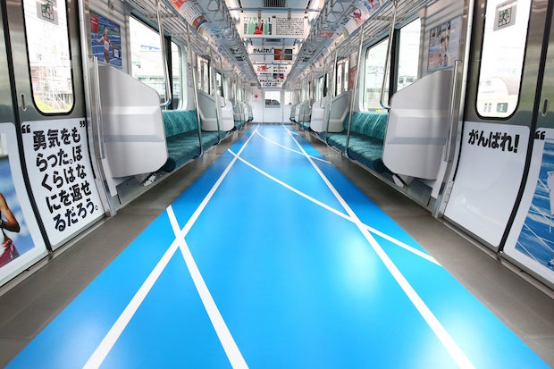 jr yamanote line running tracks rio olympics marketing sponsors train tokyo