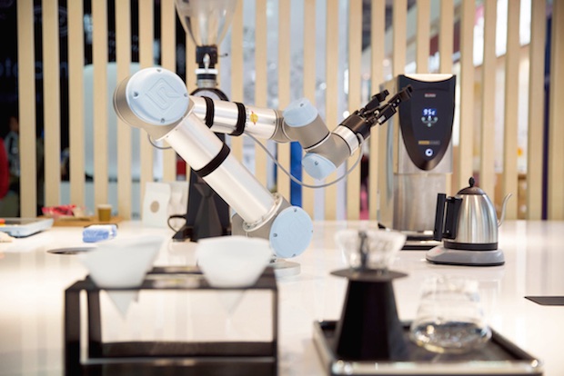 barista robot fabcafe mitsukoshi ginza