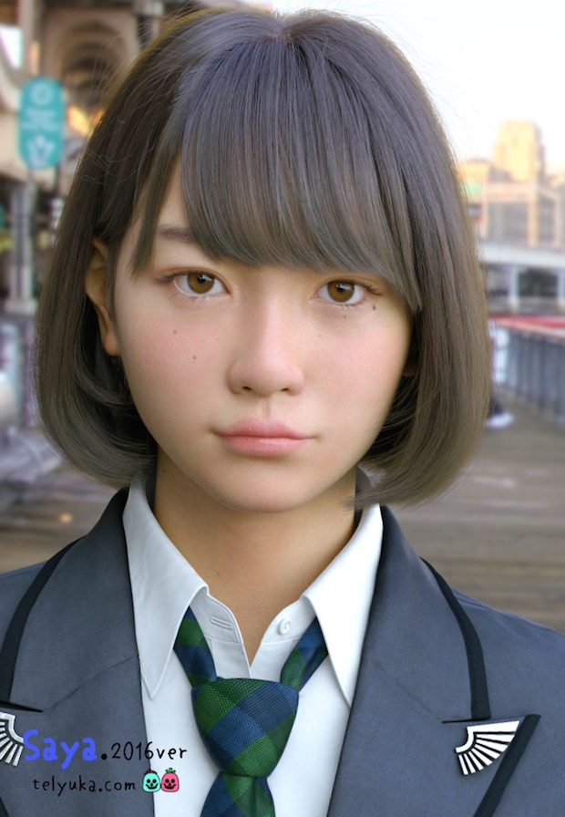 saya telyuka schoolgirl digital 2016 japan