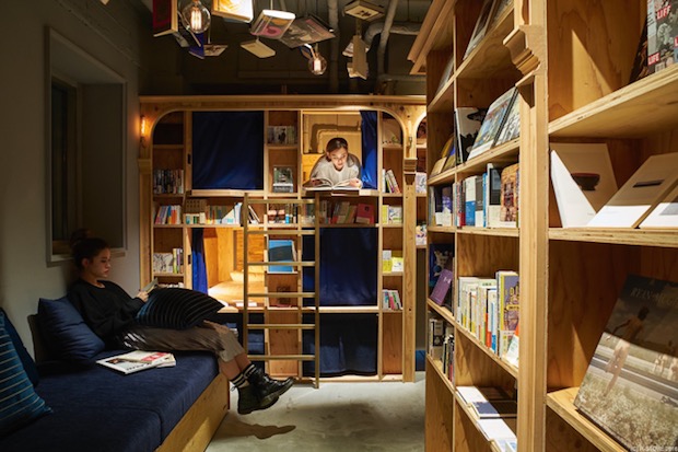 book and bed tokyo kyoto gion bookstore hotel japan