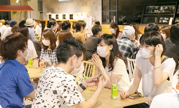 face mask speed dating konkatsu marriage tokyo japan