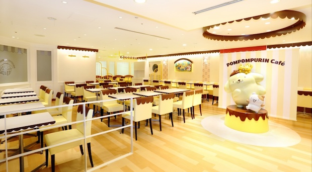 pompompurin cafe nagoya japan sanrio