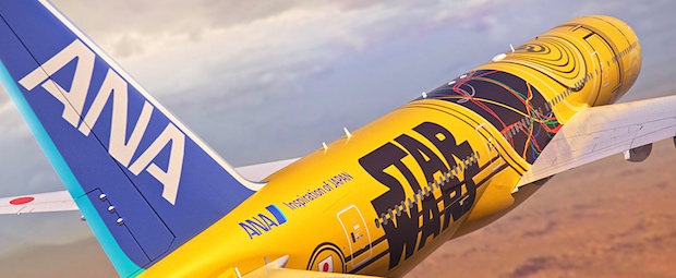 ana c3po airplane jet star wars domestic flights