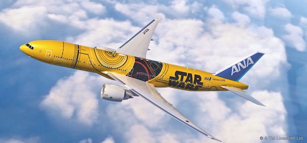 ana c3po airplane jet star wars domestic flights