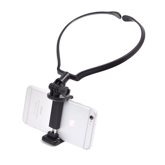 thanko smaneck smartphone handsfree neck holder