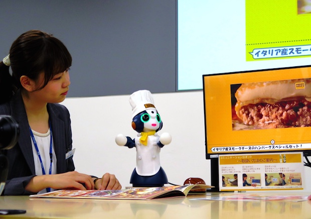 cocos family restaurant robot tabletop japan