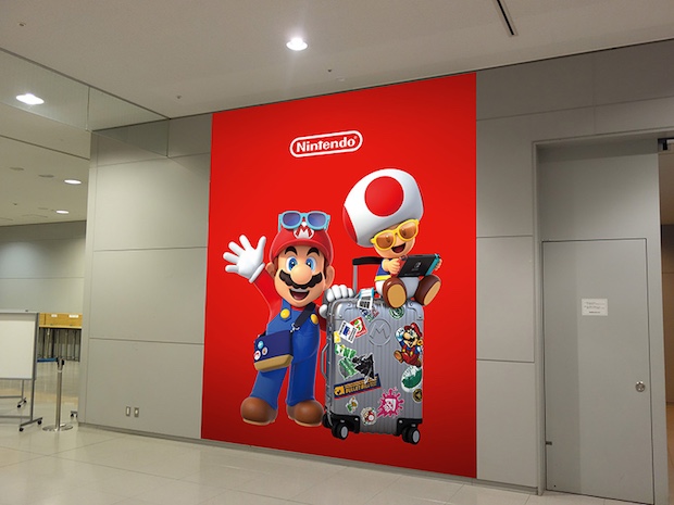 nintendo mario video game check-in play kansai airport