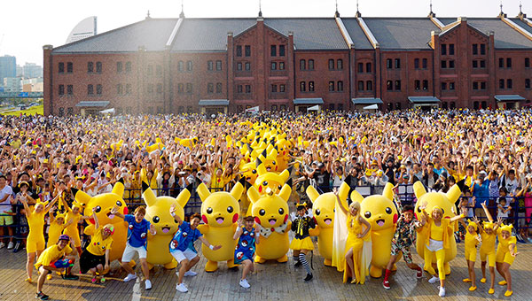 pokemon go pikachu outbreak yokohama 2017