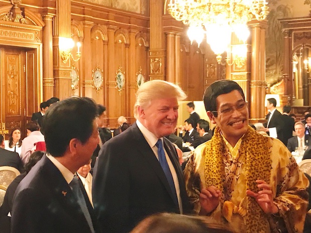 donald trump piko taro shinzo abe meet tokyo japan