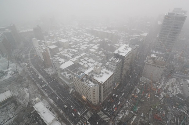 tokyo snowfall winter heavy