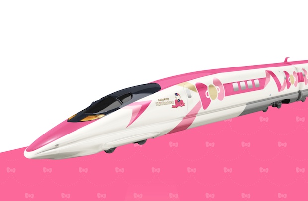 hello kitty shinkansen bullet train