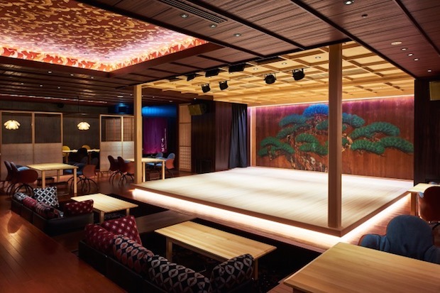 suigian noh theater sushi restaurant tokyo nihonbashi