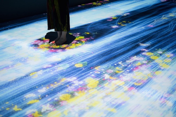 mori building teamlab digital art museum borderless immersive tokyo projection technology