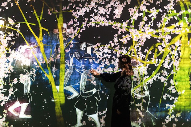 mori building teamlab digital art museum borderless immersive tokyo projection technology