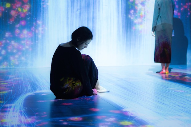 mori building teamlab digital art museum borderless immersive tokyo projection technology