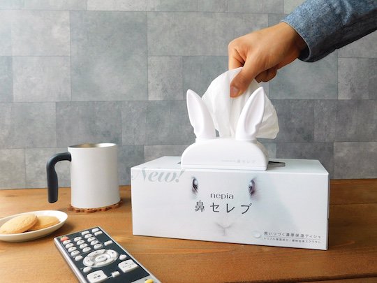 nepia hana celeb tissues talking animal ears dispenser