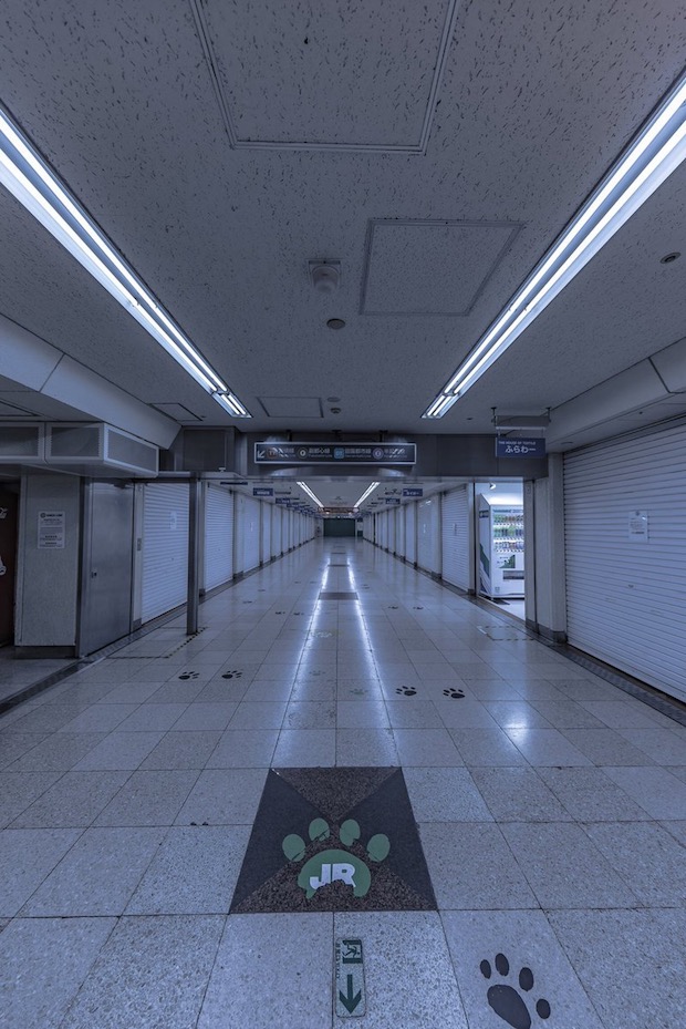 typhoon trami shinjuku station tokyo japan city ghost town deserted photo image