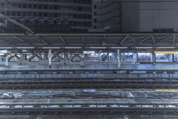 typhoon trami shinjuku station tokyo japan city ghost town deserted photo image