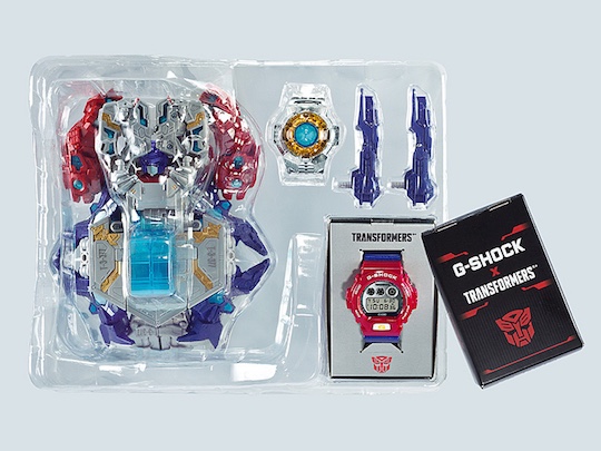 casio g-shock transformers optimus prime wristwatch