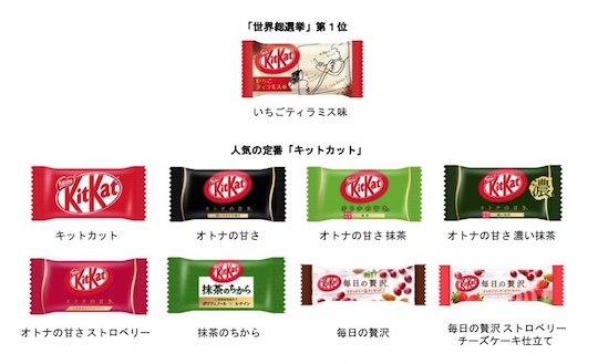 Kit Kat Japan 45th Anniversary Box unique local flavors ingredients