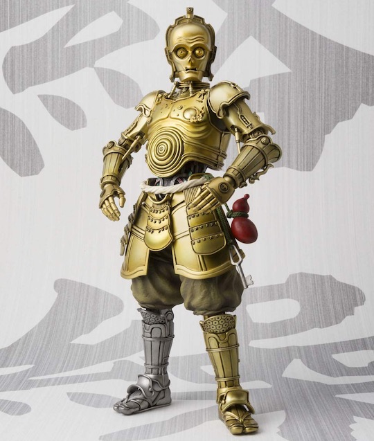 samurai c3po star wars droid action figure mash-up history japanese puppet meisho movie realization bandai tamashii nations