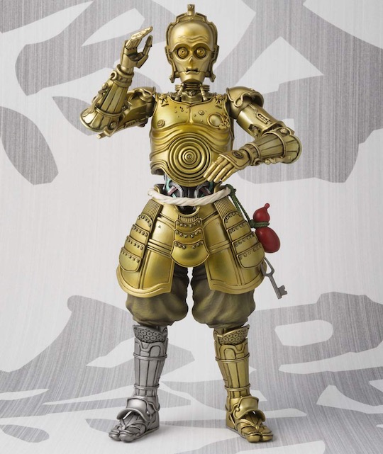 samurai c3po star wars droid action figure mash-up history japanese puppet meisho movie realization bandai tamashii nations