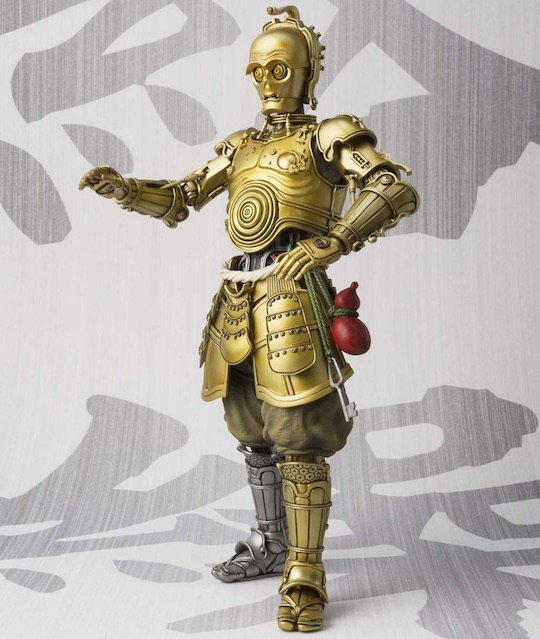 samurai c3po star wars droid action figure mash-up history japanese puppet meisho movie realization bandai tamashii nations