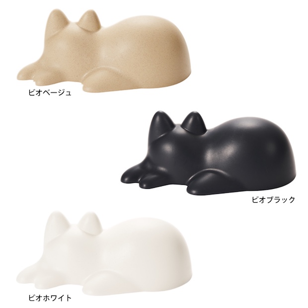 neko cup sand sleeping cat japan sculpture