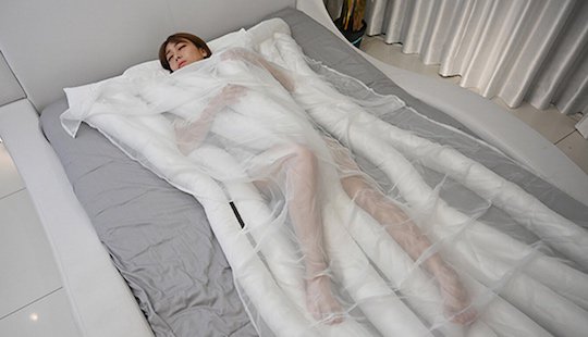 udon sleeping blanket comforter tentacles bed
