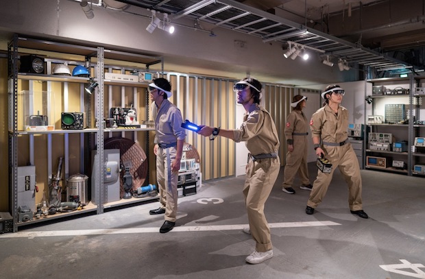 ghostbusters tokyo park ginza sony augmented reality