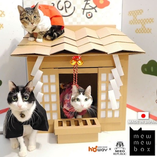 neko jinja shinto shrine cat house furniture japan