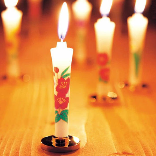 japanese candles unique designs food replica drink warosoku