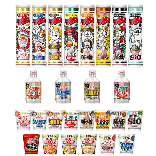 nissin 50th anniversary noddle cup instant soda pack umaibo