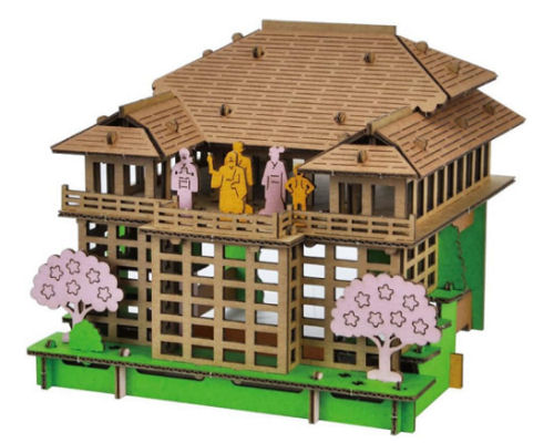 Pusu Pusu Kiyomizu-dera Temple Paper Craft Model