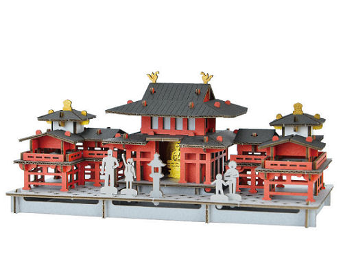Pusu Pusu Phoenix Hall of Byodoin Temple Paper Craft Model