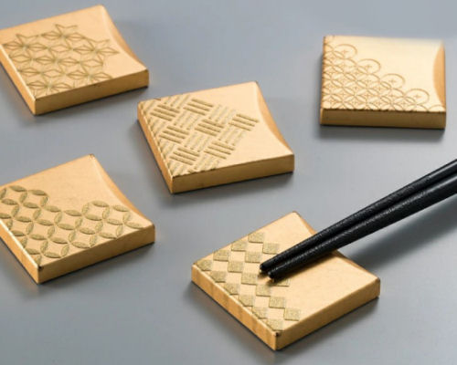 Hakuichi Five Lucky Patterns Chopstick Rests