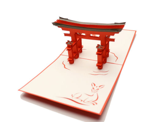 Itsukushima Shrine Pop-Up Card