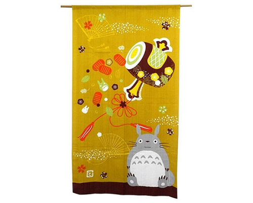 My Neighbor Totoro Good Fortune Hammer Noren Curtain
