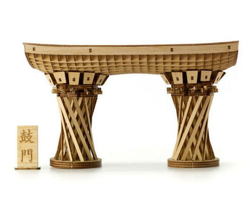 Tsuzumi-mon Gate Wa-Gu-Mi Bamboo Art Kit