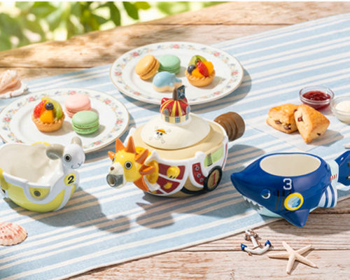 One Piece Straw Hat Pirates Ships Tea Set