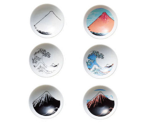 Color-Changing Hokusai Sake Cups